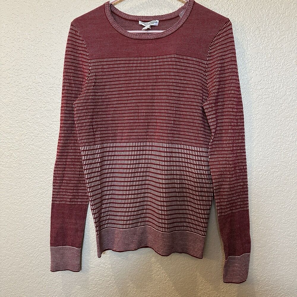 Charlotte Gainsbourg x Current/Elliott The Jacquard Wool Sweater Cashmere 3/L - Picture 1 of 7